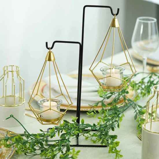 Hanging Diamond Candle Holder