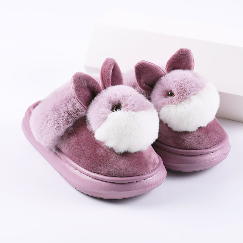 Bunny Face Plush Slippers