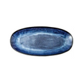 Indigo Blue Oval Serving Plates