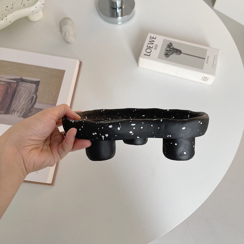 Ink Spots Footed Catch All Tray