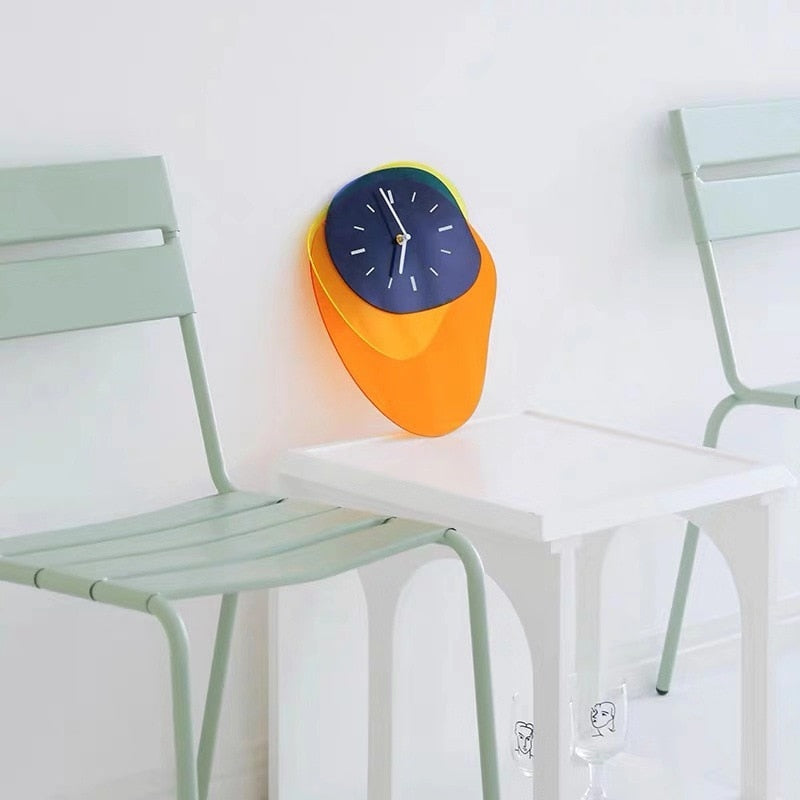 Inked Colored Acrylic Wall Clock