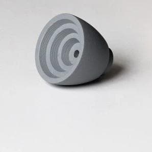 Inner Circle Wall Knobs Grey Small