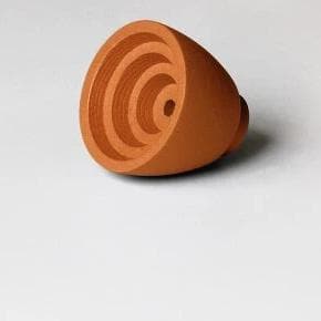 Inner Circle Wall Knobs Orange Small