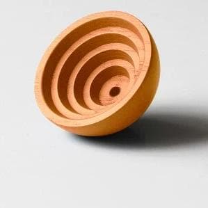 Inner Circle Wall Knobs Orange Medium