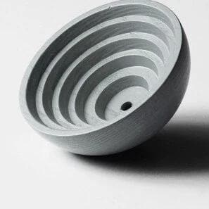 Inner Circle Wall Knobs Grey Large