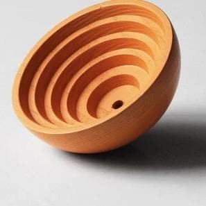 Inner Circle Wall Knobs Orange Large