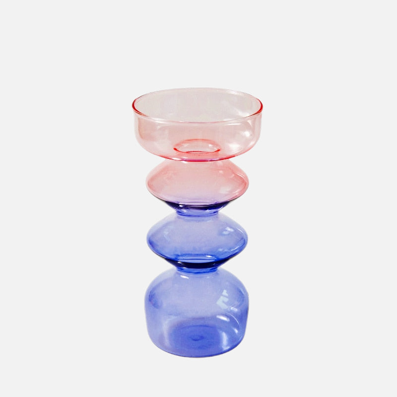 It's a Rainbow Glass Candle Holder Ziggy