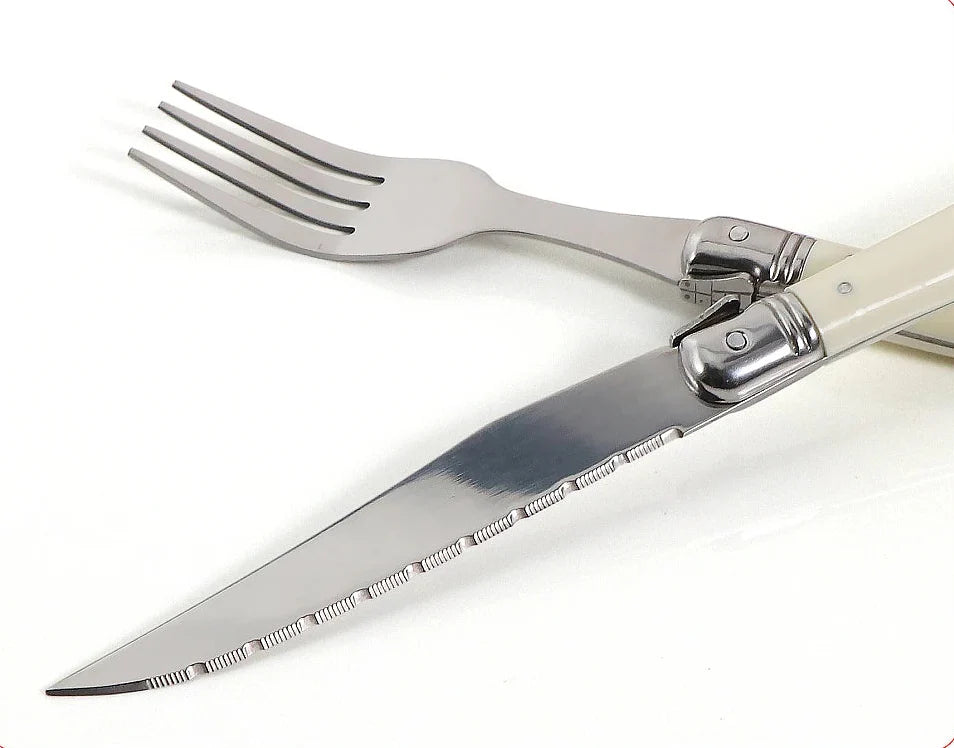 Ivory Laguiole Flatware Cutlery Set - Final Sale