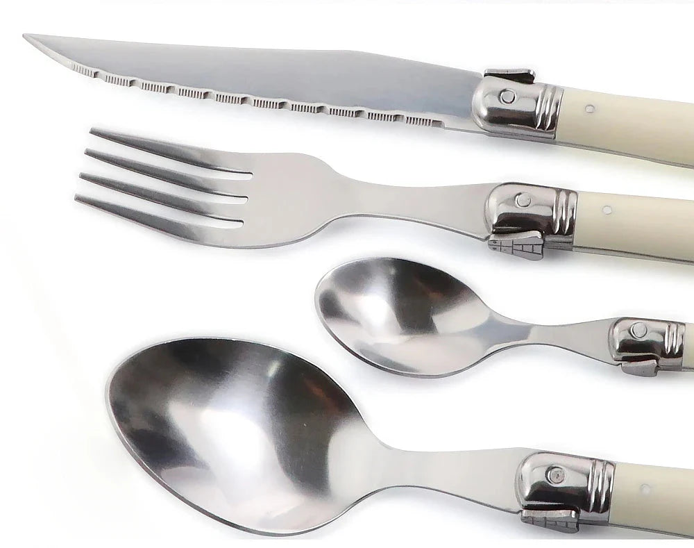 Ivory Laguiole Flatware Cutlery Set - Final Sale
