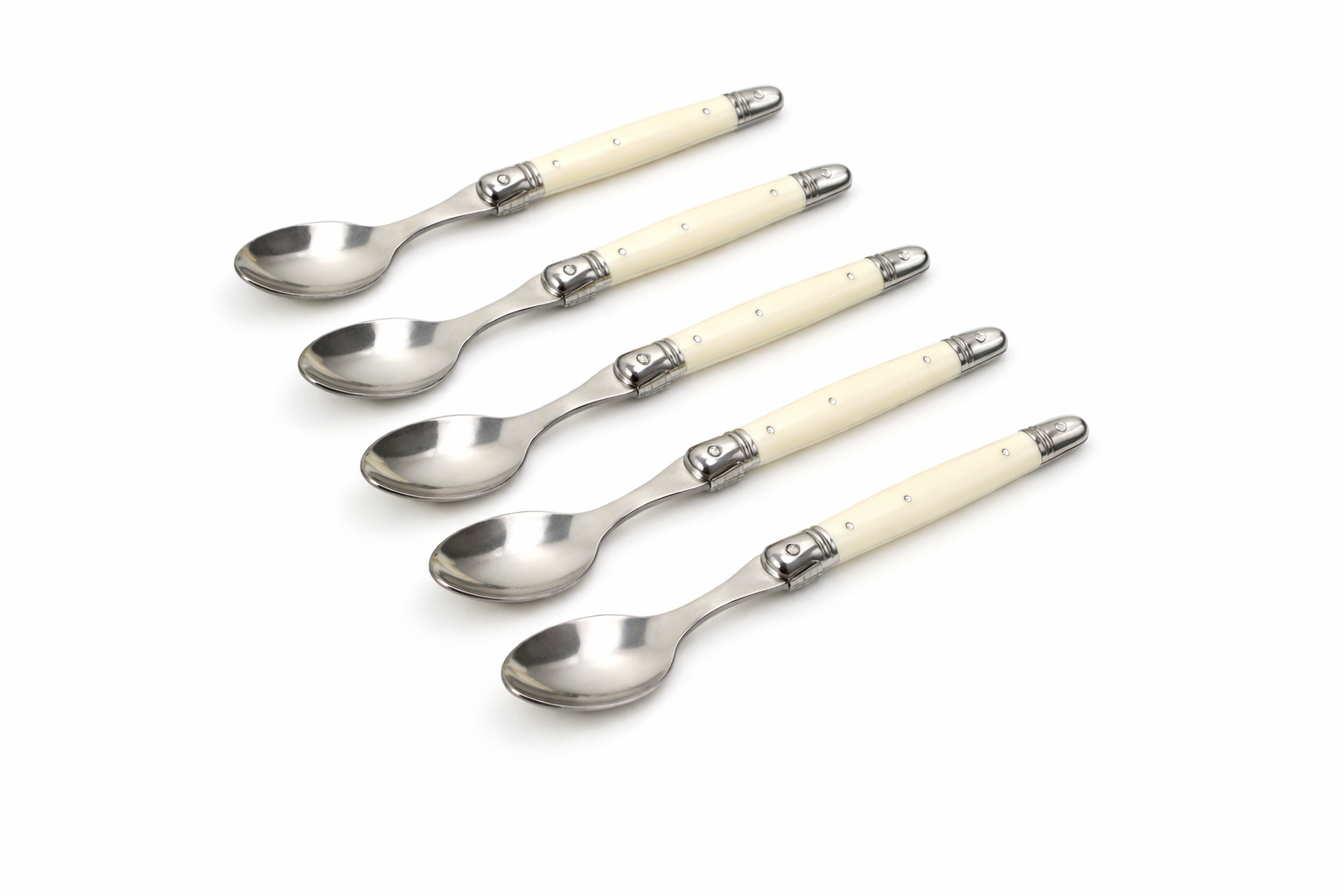 Ivory Laguiole Style Flatware Cutlery Set