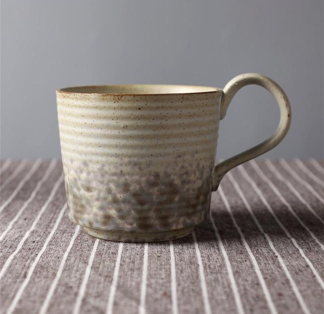 Japanese Pottery Cups & Mugs Vintage Spots Cup Ivory