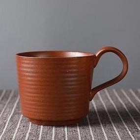 Japanese Pottery Cups & Mugs Vintage Spots Cup Terracota