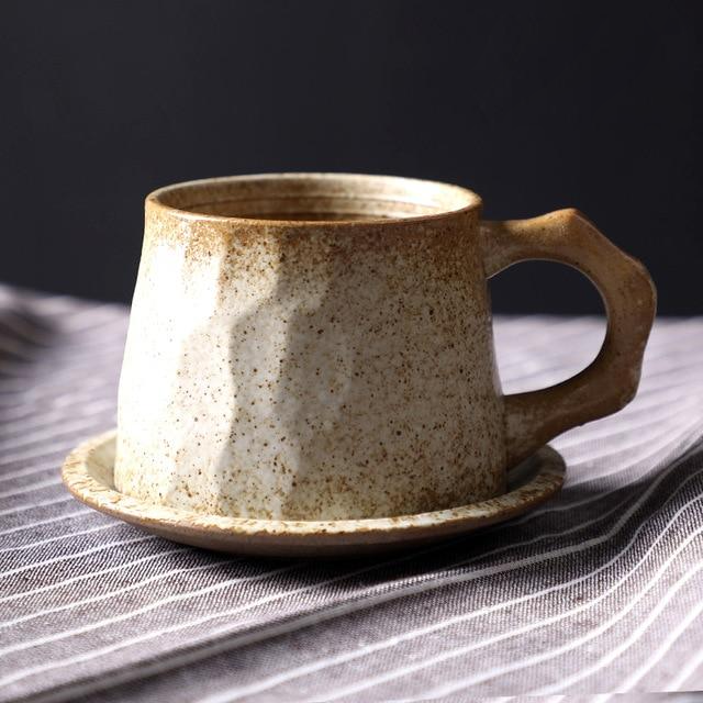 Japanese Pottery Cups & Mugs Retro Ombre Cup Ivory