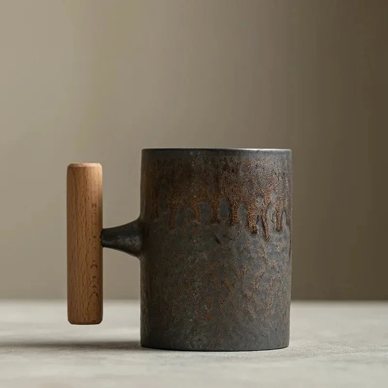 Forged Artisanal Ceramic Mugs Mocha
