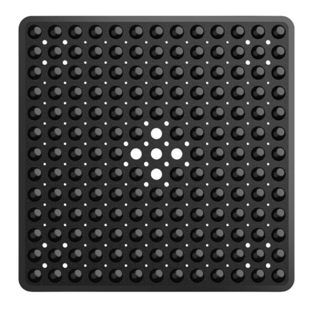 Bath Safety Non Slip Suction Mat Jet Black