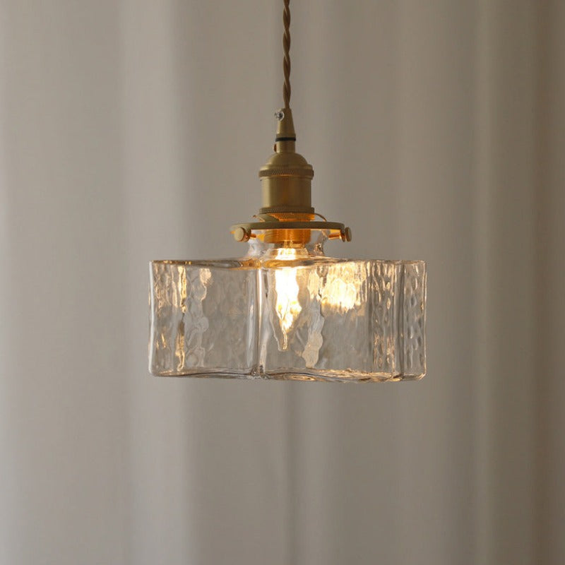 Jewel Glass & Brass Pendant Light Medium