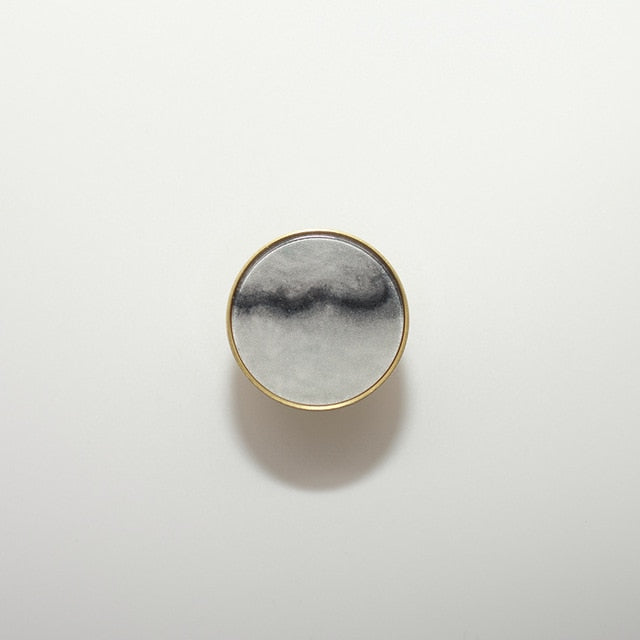 Jeweled Cabinet Knob & Pulls Medium Grey Quartz