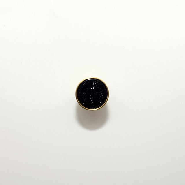Jeweled Cabinet Knob & Pulls Small Onyx