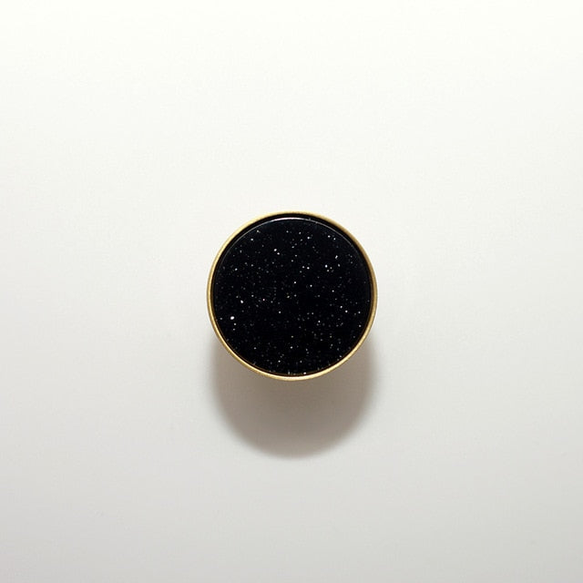 Jeweled Cabinet Knob & Pulls Medium Onyx