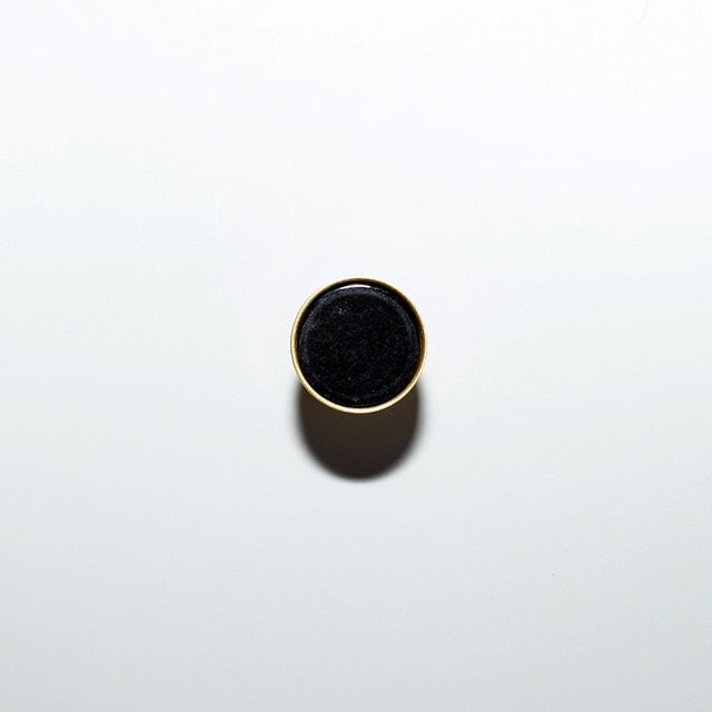 Jeweled Cabinet Knob & Pulls Small Nero Marble