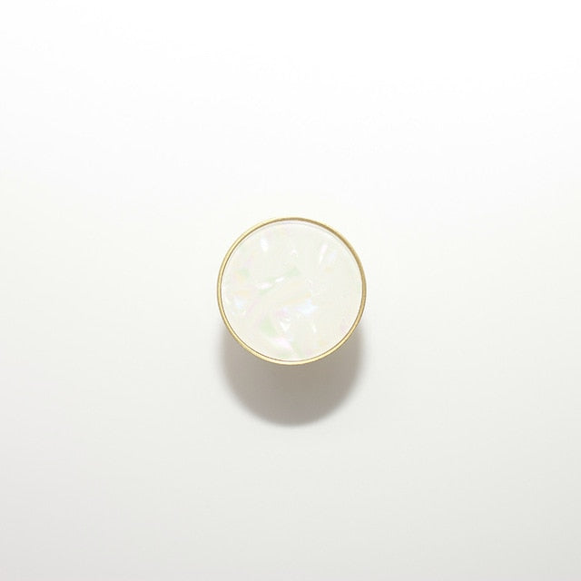 Jeweled Cabinet Knob & Pulls Medium White Cielo