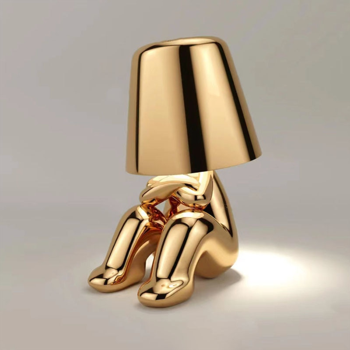 Jupiter Figurine Cordless Table Lamp Moody Gold