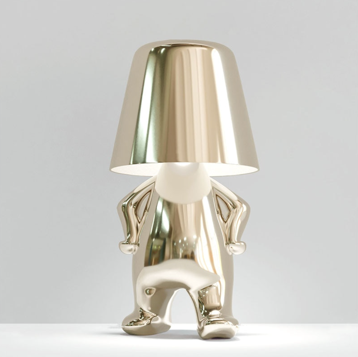 Jupiter Figurine Cordless Table Lamp Walking Light Gold