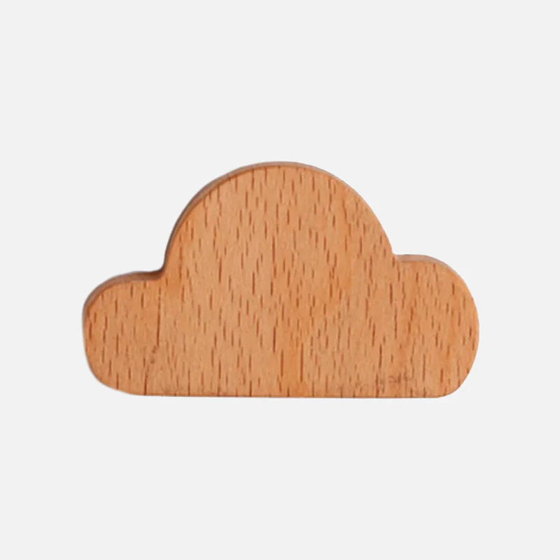 Key Holder Strong Magnetic Hooks Beech Small Cloud