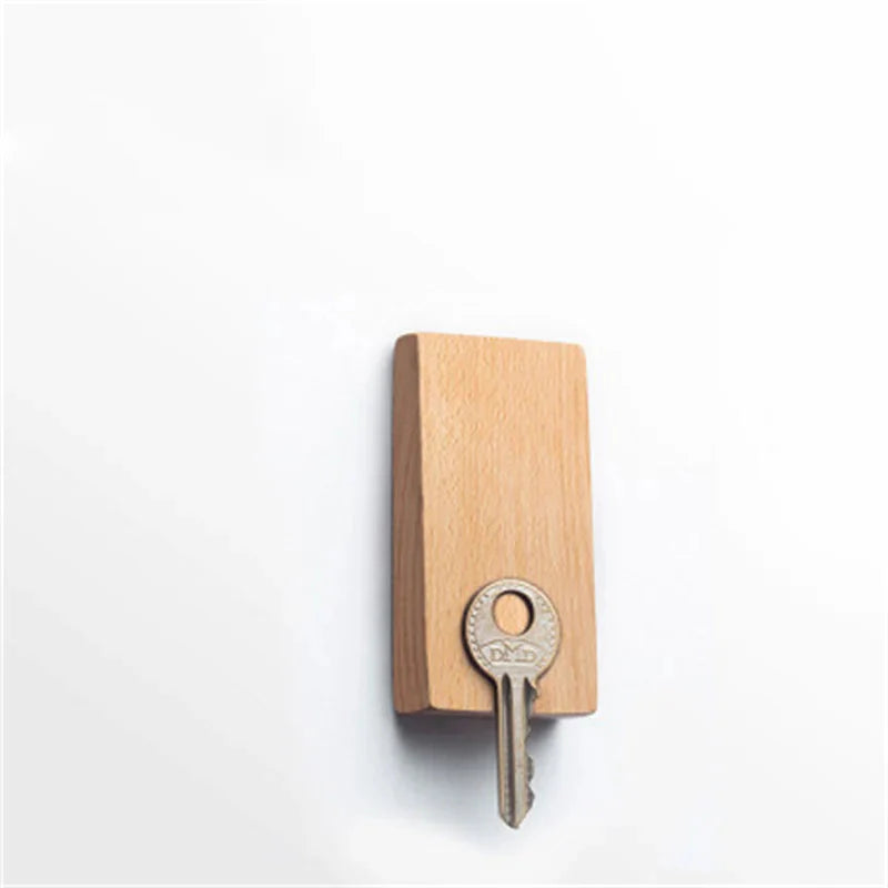 Key Holder Strong Magnetic Hooks Beech Small Rectangle