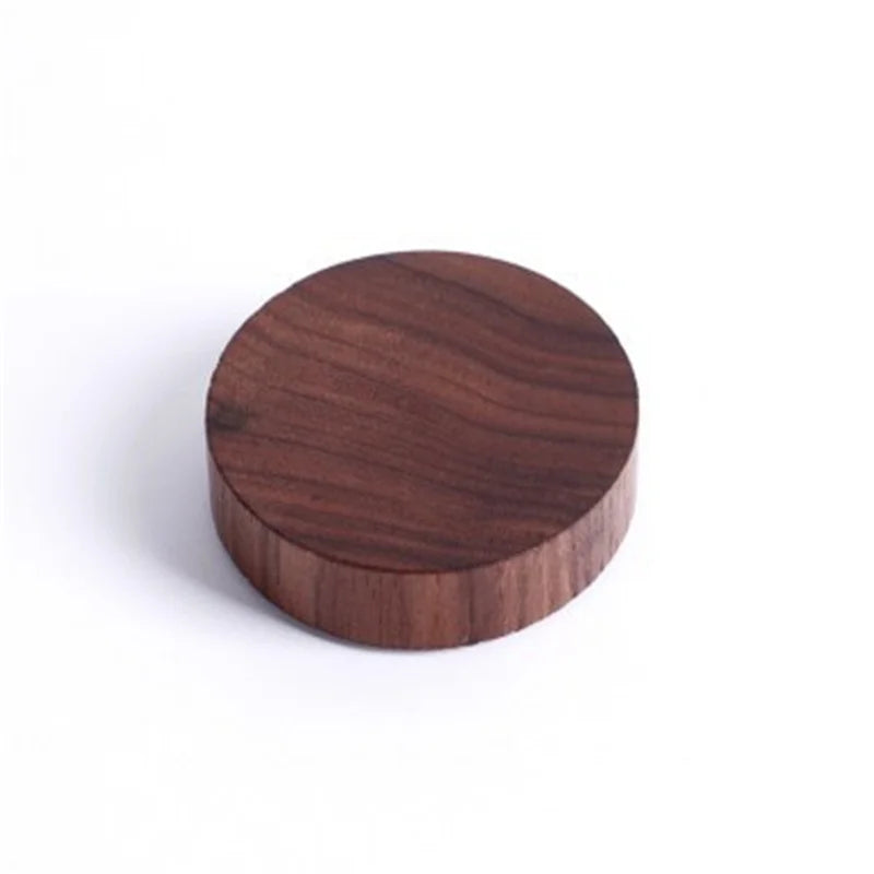 Key Holder Strong Magnetic Hooks Black Walnut Small Round