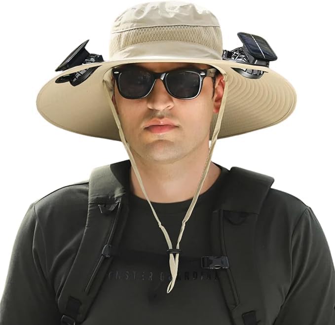 Trekker™ — Solar Cooling Hat Desert Beige One Size Fits All