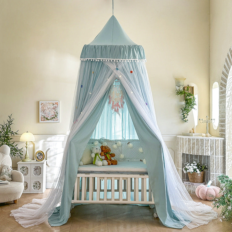 Kids Bed Canopy – Double Layer Draped Design