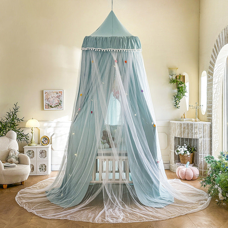 Kids Bed Canopy – Double Layer Draped Design