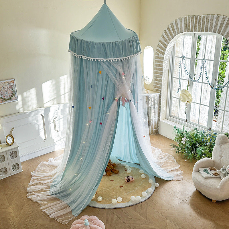 Kids Bed Canopy – Double Layer Draped Design