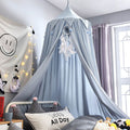 Kids Bed Canopy — Falbala Triangular Ruffle with Pom-Poms
