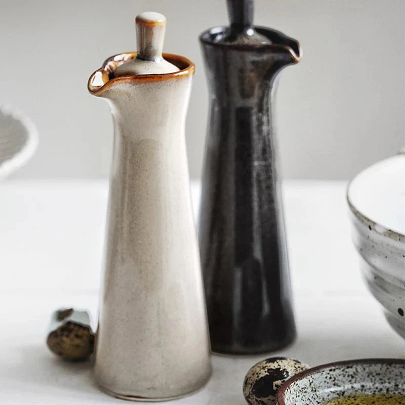 Kiln-Glazed Ceramic Seasoning Pot