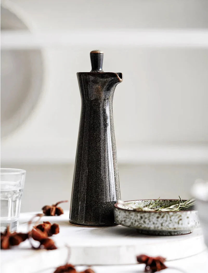 Kiln-Glazed Ceramic Seasoning Pot C