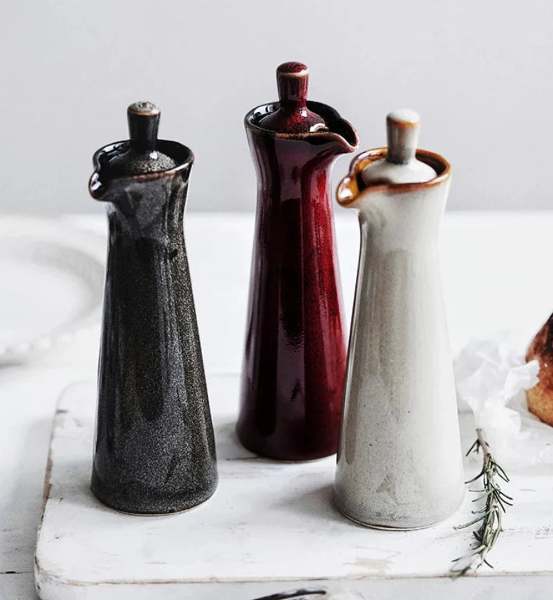 Kiln-Glazed Ceramic Seasoning Pot