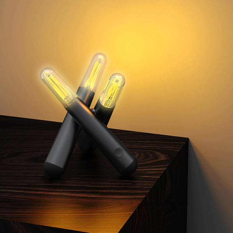 Kinetic Rotation LED Cordless Table Lamp Clear