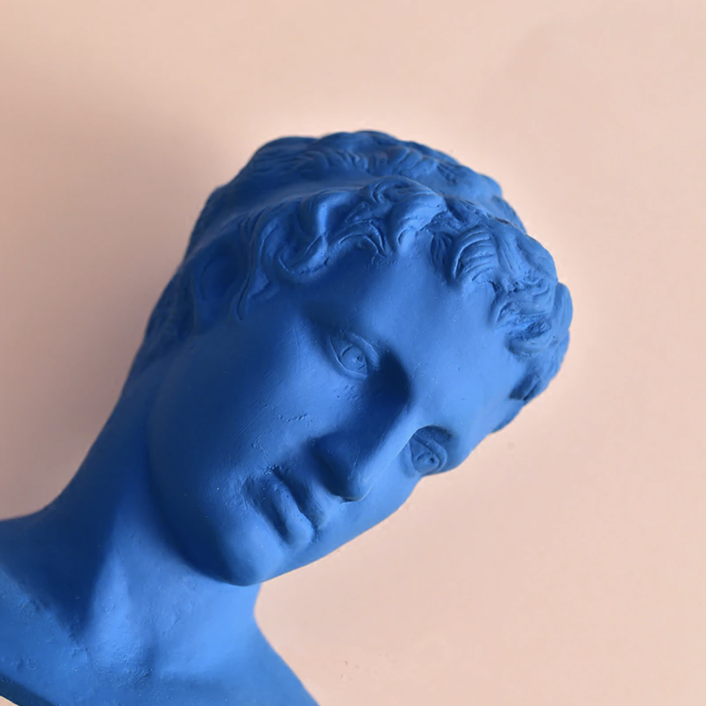 Klein Blue David's Head Statue - Final Sale