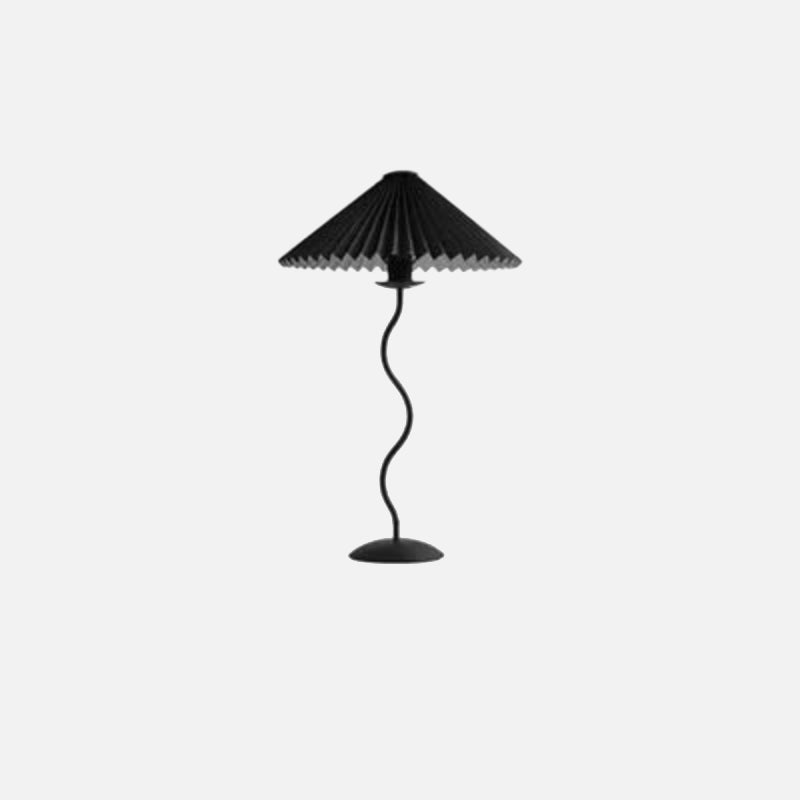 Lala Luxe Curve Table & Floor Lamp Black Table Lamp