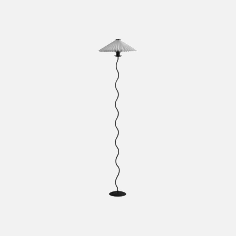 Lala Luxe Curve Table & Floor Lamp White Floor Lamp