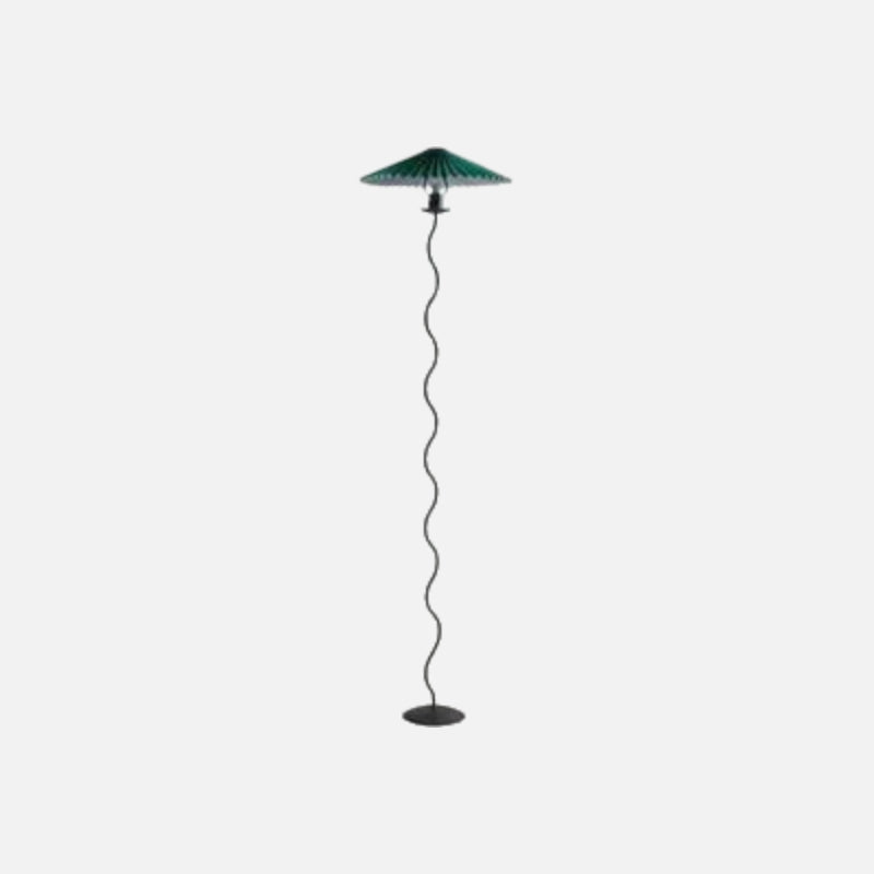Lala Luxe Curve Table & Floor Lamp Teal Floor Lamp