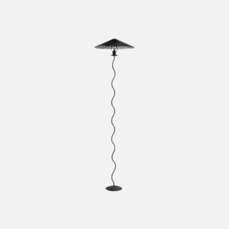 Lala Luxe Curve Table & Floor Lamp Black Floor Lamp