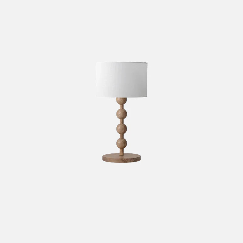 Lana Wood Rounds Table & Floor Lamp
