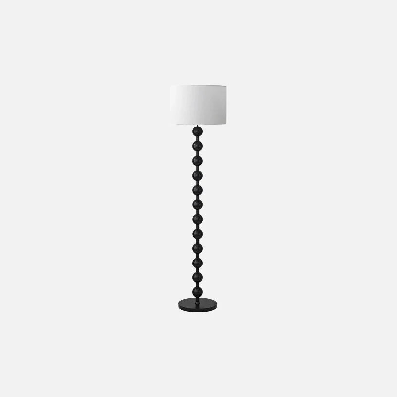 Lana Wood Rounds Table & Floor Lamp
