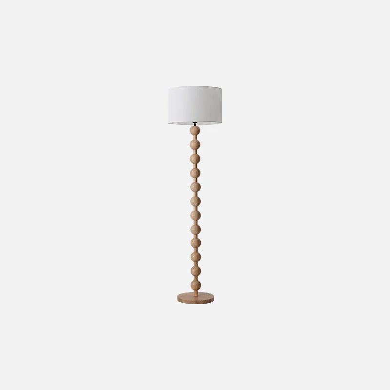 Lana Wood Rounds Table & Floor Lamp Oak Floor Lamp