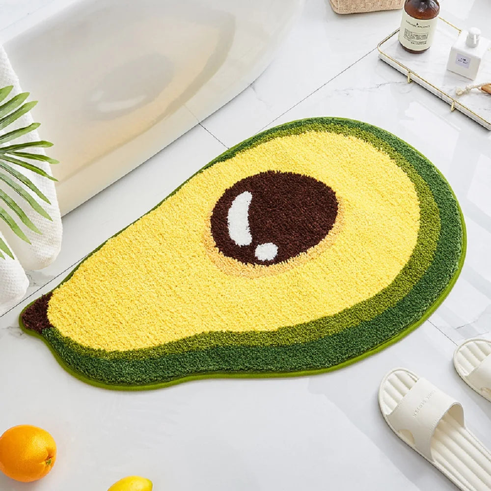 Fresh Picks Plush Bath Mat Avocado