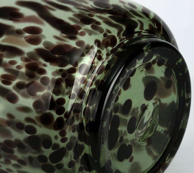 Leopard Murano Glass Vase