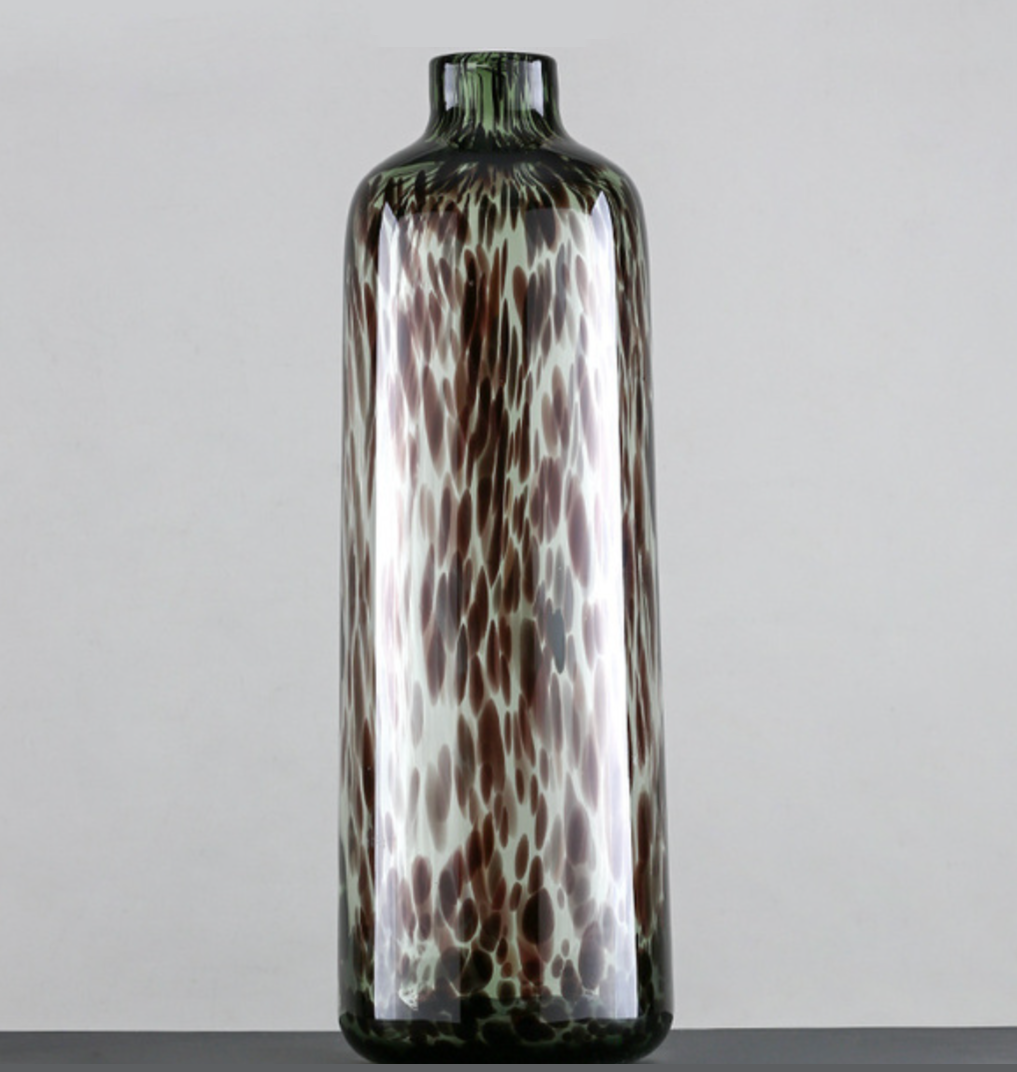 Leopard Murano Glass Vase Tall Vase Large